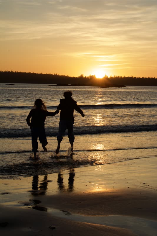 Sonnenuntergang am Strand